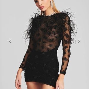 RETROFETE - Kendra Feather Dress - NWT - Size M